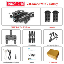 ZWN Z36 GPS Quadcopter With 720P 1080P 4K HD Camera Rc Helicopter GPS Fixed Point WIFI FPV Drone Follow Me Mode vs SG900-S E520S