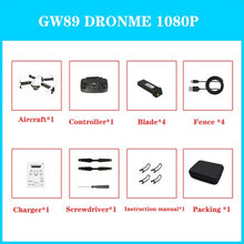 Global Drone GW89 Quadrocopter with Camera HD 1080P Helicopter RTF Folding RC Drone X Pro WIFI FPV Dron VS M69 E58 E520 SG106