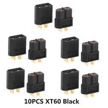 10/20PCS XT60 Black/Blue /XT60+/XT30UPB/ XT60-E/XT60-L Male Female Bullet Connectors Plugs For RC Lipo Battery Quadcopter Drone