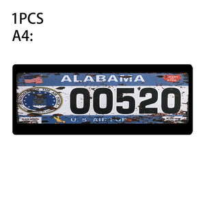 1Pcs RC Custom License Plate Metal Frame Strength Waterproof for 1:10 Tamiya CC01 Axial Scx10 Traxxas Trx-4 Trx4 Crawler Car