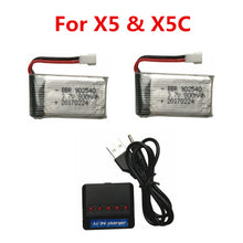 Limskey 800mAh 3.7V 25c lipo Battery + (5-in-1) Charger for SYMA X5 X5S X5C X5HW X5HC RC Drone Quadcopter Spare Battery Parts #1