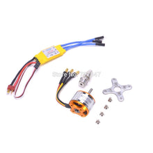 A2212 2212 1400KV Brushless Motor 30A ESC Motor SG90 9G Micro Servo 8060 Propeller for RC Fixed Wing Plane Helicopter
