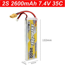 Lipo 2S Battery 7.4V 1200mAh 1500mAh 1800mAh 2200mAh 25C 2600mAh 3000mAh 4200mAh 5200mAh 35C Lipo Battery with XT60 Plug