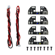 4pcs 5V LED Night Navigation Light High Power Light Rack LED Board with Cable for FPV Quadcopter F330 F450 F550 RC Drone