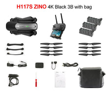 Original Hubsan H117S Zino GPS 5.8G 1KM Foldable Arm FPV with 4K UHD Camera 3-Axis Gimbal RC Drone Quadcopter RTF High Speed