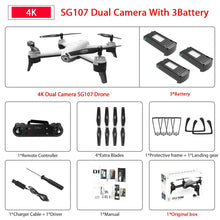 SG106 WiFi FPV RC Drone with 720P or 1080P or 4K HD Dual Camera Optical Flow Aerial Video RC Quadcopter for Toys Kid RC Dron
