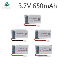 5pcs 3.7V 650mAh Drone Rechargeable Li-polymer Battery 802540 + USB Charger set For SYMA X5C X5C-1 X5 H5C Quadcopter