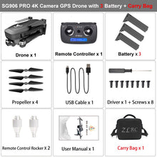 SG906 PRO GPS Drone With 2-axis Anti-shake Self-stabilizing Gimbal WiFi FPV 4K Camera Brushless Drone Quadcopter VS F11 ZEN K1