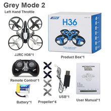 JJRC H36 H36F Mini Drone 2.4G 4CH 6-Axis Speed 3D Flip Headless Mode RC Drones Toy Gift Present RTF VS E010 H8 Mini