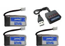 Original JJRC H56 battery 3.7V 300mAh For JJRC H56 T2G Drone Battery for RC Quadcopter Spare Part Lipo Battery and Charger 5in1