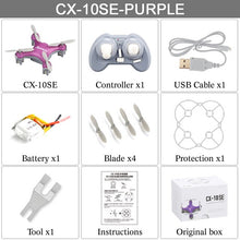 Cheerson CX-10SE Mini Dron Quad Copter Pocket Drone Remote Control Kid Toy 4CH 3D Flips RC NaNo Quadcopter Helicopter RTF VS H20