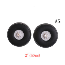 2Pcs/lot Tail Wheel Rubber PU Plastic Hub 1" - 3.5" Inch For RC Airplane Replacement Parts Wholesale