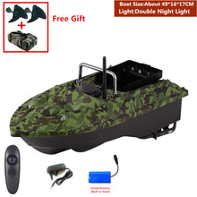 New Function Fixed Speed Cruise Remote Control Fishing Finder Boat 1.5KG 500M Dual Night Light Lure Fishing Smart RC Bait Boat