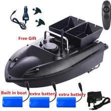Double hopper 500M Distance Double LED Night Light RC Fishing Bait Boat Fixed speed Cruise Automatic Feed Fishing Bait Boat Toy