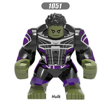 16pcs/set The Avengers Heroes DIY Model Building Blocks Kit Hulk Batman Thanos Thor Assembling Bricks Toys Kids with Legoinglys