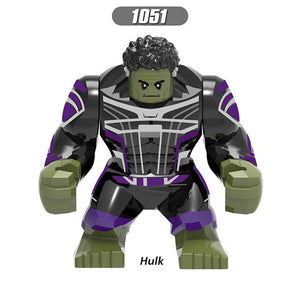 16pcs/set The Avengers Heroes DIY Model Building Blocks Kit Hulk Batman Thanos Thor Assembling Bricks Toys Kids with Legoinglys