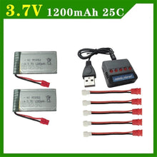 6Pcs/Set Original 3.7v 1200mAh with Charger Units for SYMA X5 X5C X5SC X5SH X5SW Drone Quodcopter Spare lipo Battey Parts 3.7 v