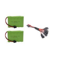 6v 3000mAh Battery with Charger For RC Cars Robots Tanks Gun Boats 6v NiMH Battery AA 2400mah 6v Rechargeable Battery Pack