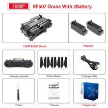 Newest KF607 Quadcopter with Wifi FPV 1080P 4K HD Dual Camera Optical Flow Selfie Drone Foldable Mini Dron VS SG106 visuo xs816