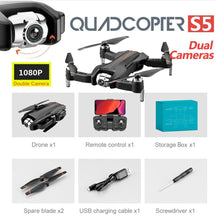 S5 4K Dual Camera Quadcopter Drone With Camera Foldable Quadcopter With Optical-Flow Adjustable Angle Camera RC Helicopter Toy