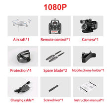 RC Helicopter Foldable Drone WIFI FPV With ESC Camera 4K HD 1080P RC Drone Four-Axis Aerial Remote Control Quadcopter Aircraft