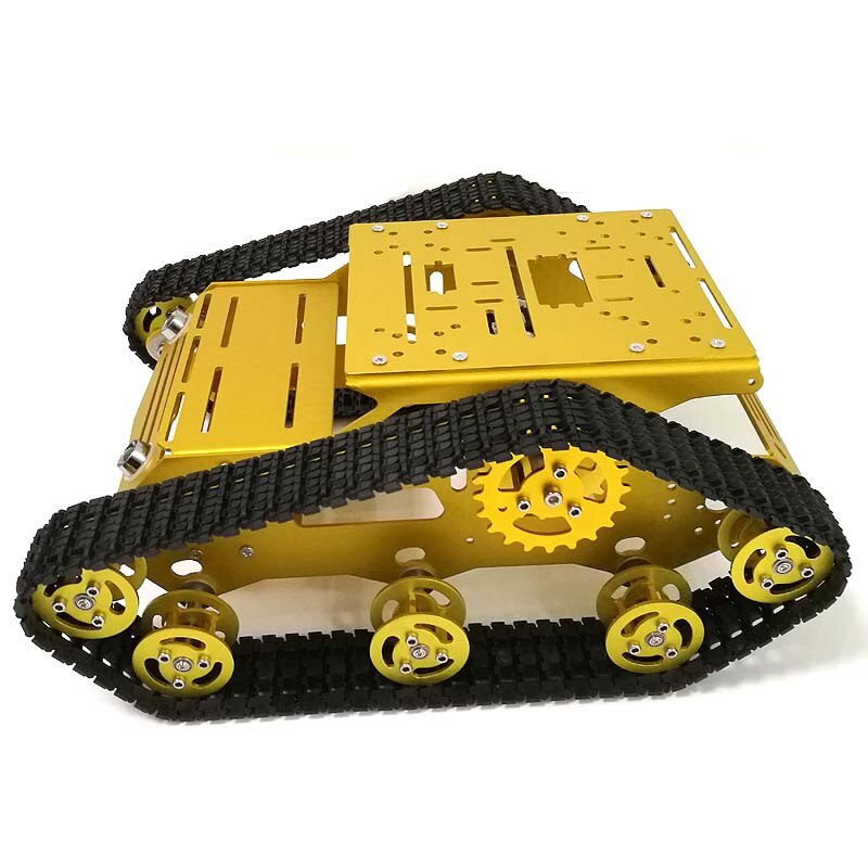 PS2 Joystick Control Smart Robot Tank Chassis with Dual DC 12V Motor+UNO Board+Motor Driver Board for DIY Project Y100