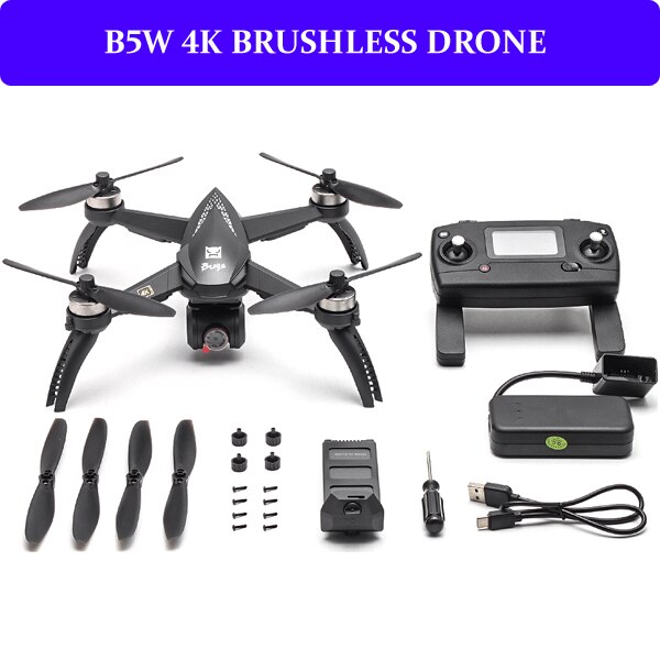 MJX B5W Drone GPS Brushless 5G RC Quadcopter Professional Upgraded 4K Wifi dron FPV Camera HD Auto Return 20min Drones Time Toys