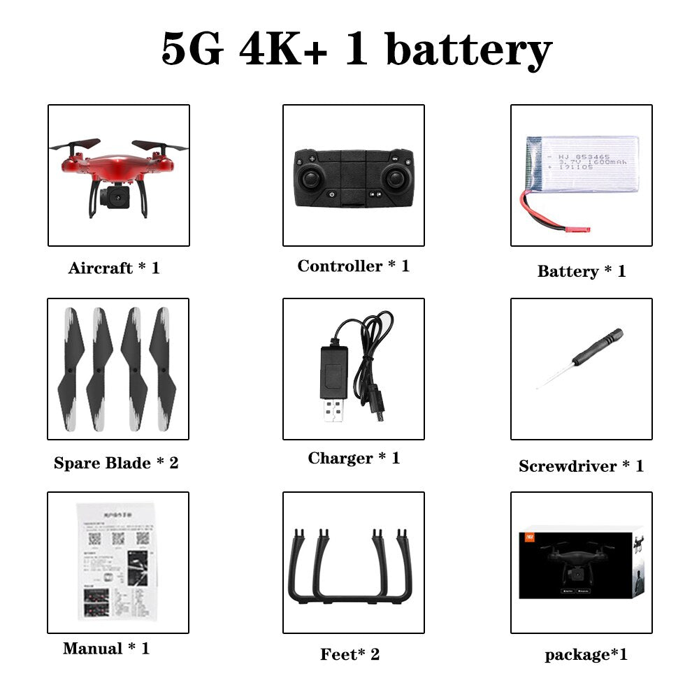 SHAREFUNBAY SH4 drone gps 5G WiFi 4K HD camera fpv drone video live quadcopter with camera rc flight distance 500m 18 minutes