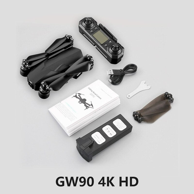 GPS Drone 4K Quadcopter with HD Camera Follow Me 25 mins Fly Time Brushless Folding Drone X PRO RC Dron VS K20 SG906 F11 PRO EX4