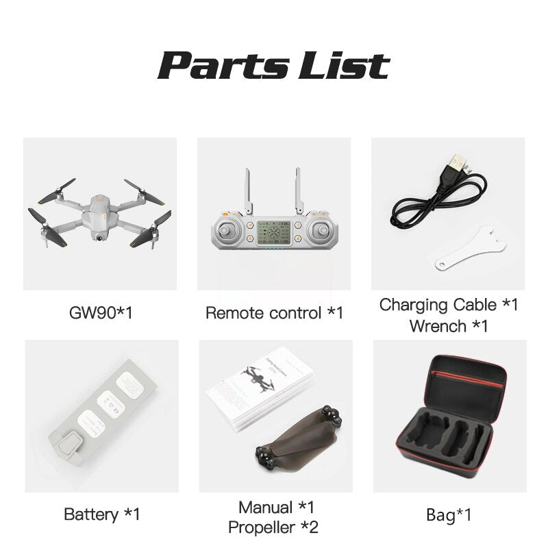 Dron 4K GPS Drone with Adjust Gimbal HD Camera Brushless Folding Quadcopter Follow Me RC Quadrocopter VS K1 K20 SG906 F11 Zino