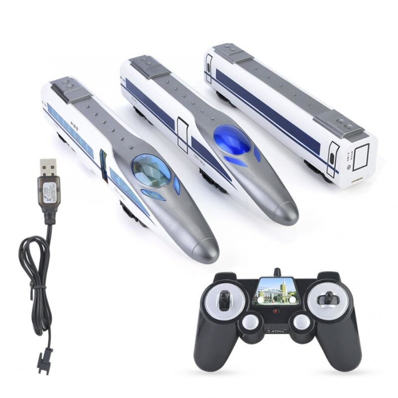 kids toys RC Toy gift RC Rail Train Simulated Subway High-Speed Train EMU Model With light and Sound RC Car Toys for children