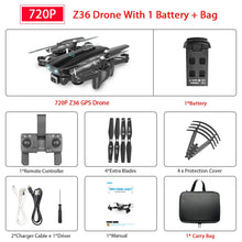 ZWN Z36 GPS Quadcopter With 720P 1080P 4K HD Camera Rc Helicopter GPS Fixed Point WIFI FPV Drone Follow Me Mode vs SG900-S E520S
