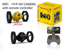 WiFi RC Prank Stunt i Toy High Speed Video Remote Control Jumping Car LED Headlight Smart Bounce Racer Christmas Gift Camera