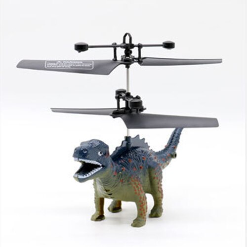 Mini RC Drone Dinosaur Helicopter Toys Simulation Dinosaurs RC Animal Robot With Flashing LED Light Hand Flying Toys Kids