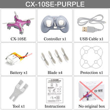Cheerson CX-10SE Mini Dron Quad Copter Pocket Drone Remote Control Kid Toy 4CH 3D Flips RC NaNo Quadcopter Helicopter RTF VS H20