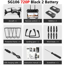 SG106 WiFi FPV RC Drone with Dual Camera 720P 1080P 4K Aerial Video Wide Angle Optical Flow RC Quadcopter Helicopter Kid Toy E58