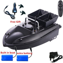 Double hopper 500M Distance Double LED Night Light RC Fishing Bait Boat Fixed speed Cruise Automatic Feed Fishing Bait Boat Toy