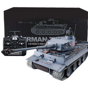 1:16 German Tiger Heavy Tank 2.4G Remote Control Model Military Tank With Sound Smoke Shooting Effect - Basic Edition
