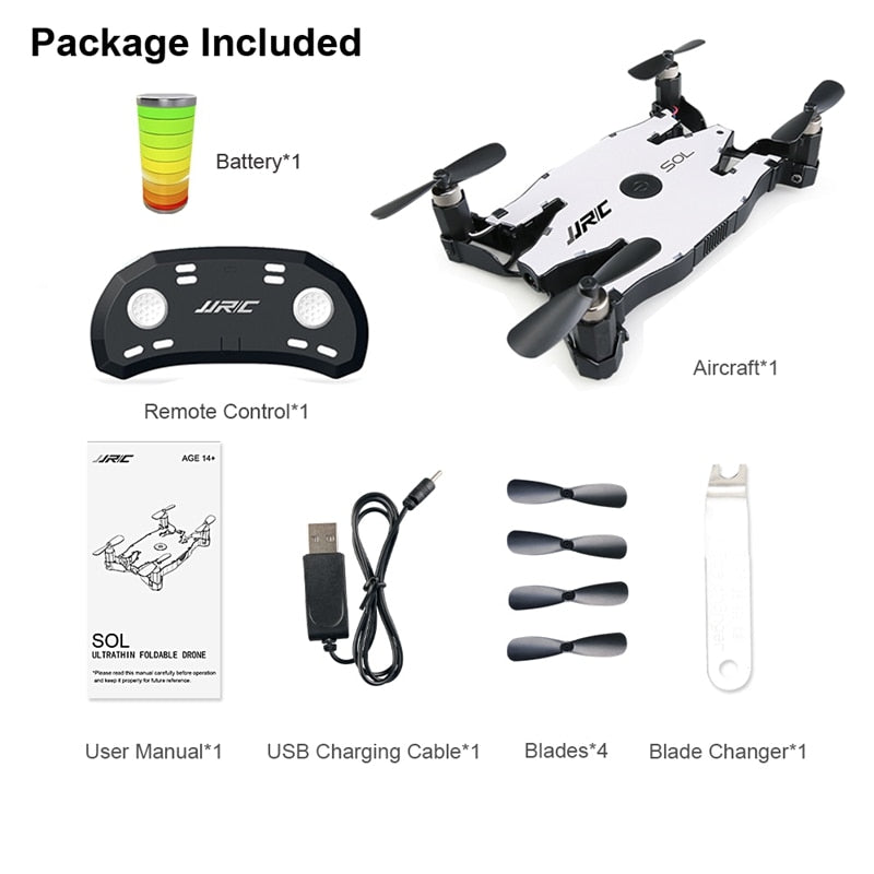 JJR/C JJRC H49 T49 SOL Ultrathin Wifi FPV Selfie Drone 720P Camera Auto Foldable Arm Altitude Hold RC Quadcopter VS H37 H47 E57