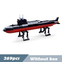 Submarine Military Ship Aircrafted Carrier Warship Battle Cruiser Frigate Model Building Blocks Bricks Toys Compatible Legoes