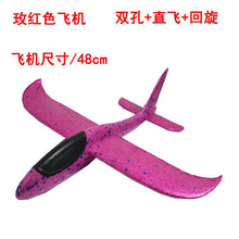 48cm EPP Foam Airplane Hand Launch Throwing Glider LED Light Aircraft Plane Model Outdoor Education Toys Gift for Children Adult