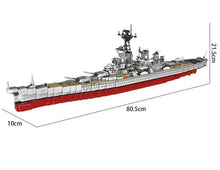 XINGBAO 06030 LegoEDS Army Military MOC Series The Missouri Battleship Model Building kit Blocks Assembly Toys For Children Gift