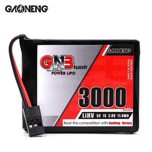Gaoneng GNB 3.8V 3000MAH 1S 5C HV LiPo Battery for Sanwa MT-44 FH4T Remote Controller