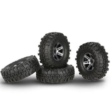 4Pcs AUSTAR AX-4020A 1.9 Inch 110mm 1/10 RC Car Tires with Alloy Hub For D90 SCX10 AXAIL RC4WD TF2 R