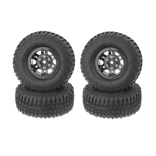 4Pcs AUSTAR AX-3020D 1.9 Inch 103mm RC Car Tires With Hub For 1/10 D90 SCX10 CC01 RC Car Crawler
