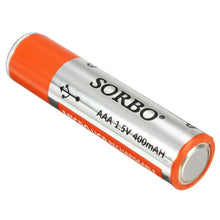 4PCS SORBO 1.5V 400mAh Rechargeable AAA Lipo Battery with 4 In 1 Charger Cable
