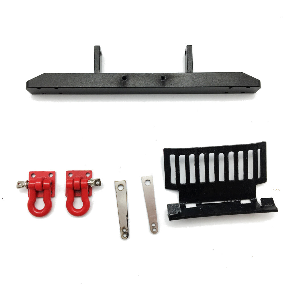 6PCS WPL B36 Upgraded Metal Front Bumper Kit 1/16 Rc Car Spare Parts 