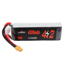 URUAV 11.1V 4200mAh 75C 3S Lipo Battery XT60 Plug for RC Racing Drone 
