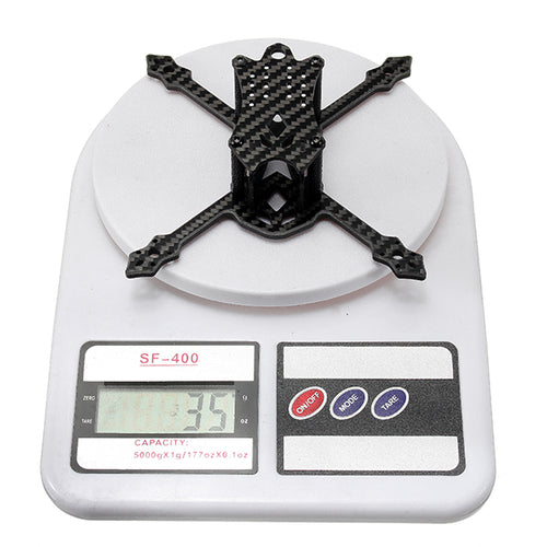 Realacc Blackbird 140 140mm  4mm Arm Carbon Fiber RC Drone FPV Racing Frame Kit with PDB and Battery Strap