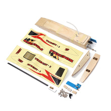 3652 Unassembled Electric RC Boat Kit without Motor ESC Servo Transmitter Battery 